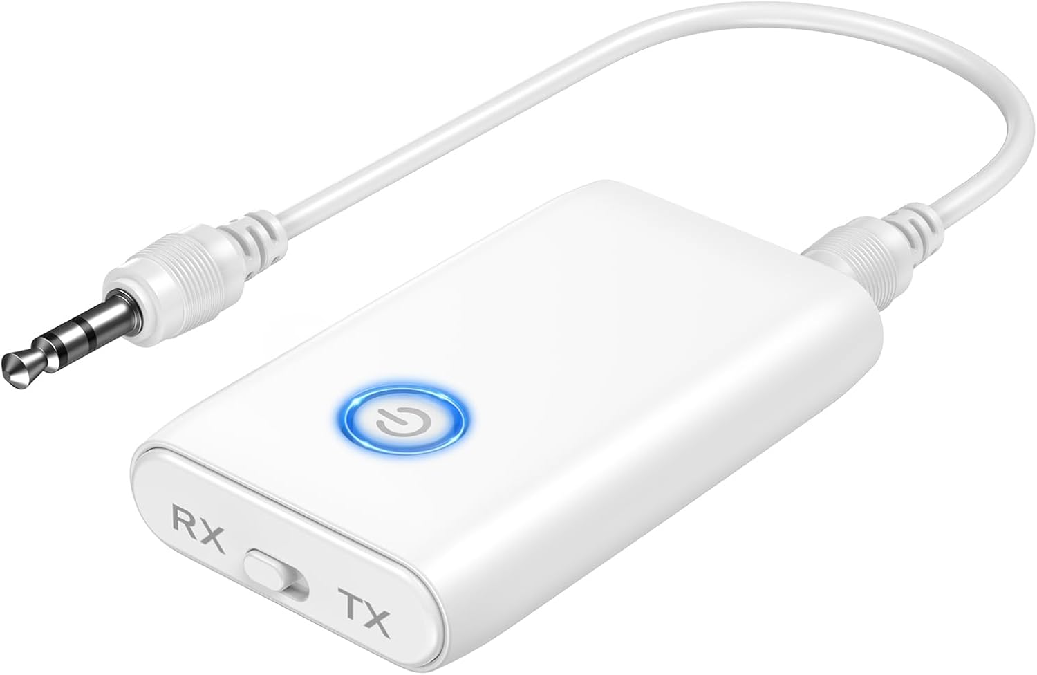 ORIA Bluetooth 5.3 Transmitter Receiver, AUX Bluetooth Adapter, Wireless Audio Adapter with Noise Reduction, Music Receiver for Home & Car Stereo, Hands Free Call, Headphones, Speakers -Black