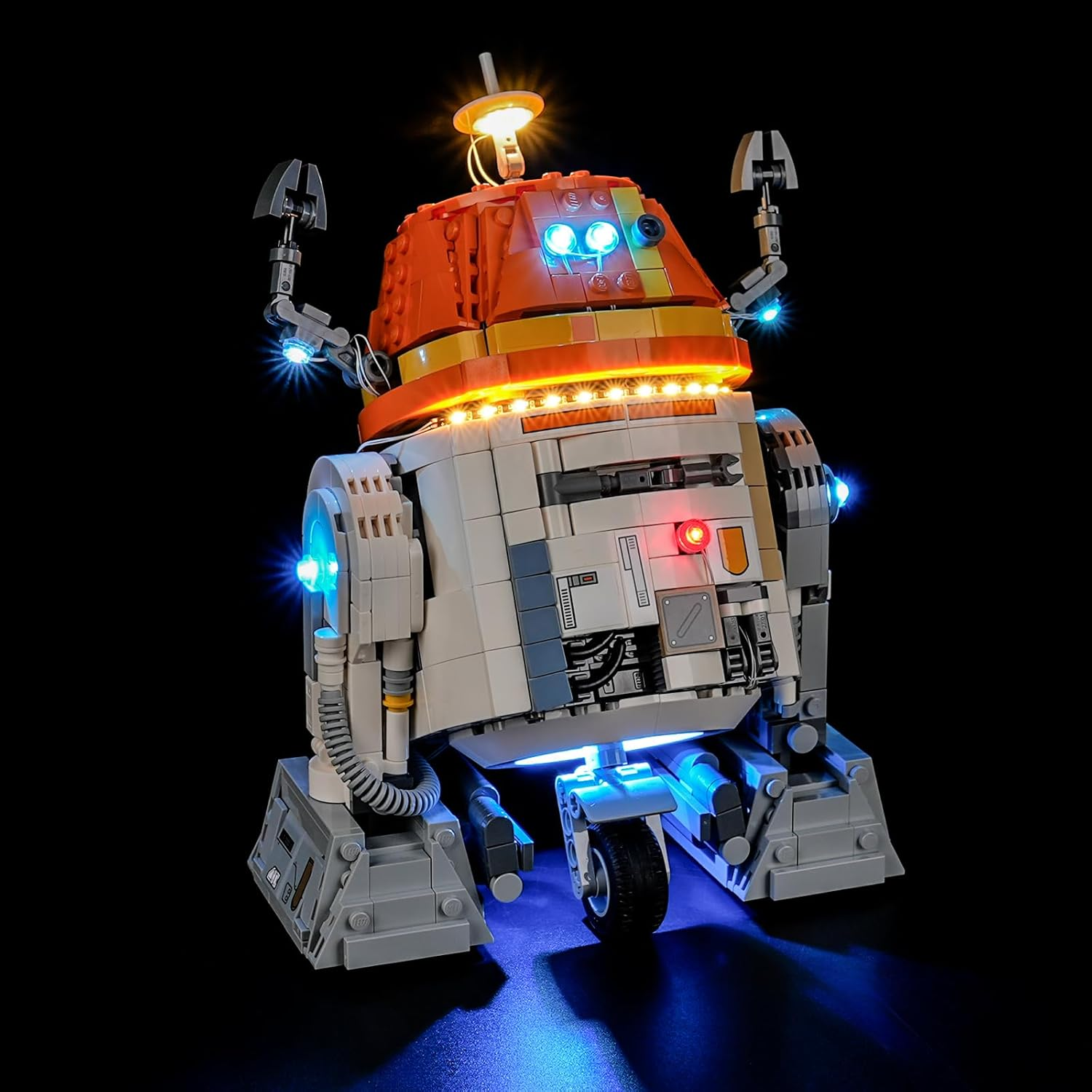 GEAMENT LED Light Kit Compatible with  Chopper (C1-10P) Astromech Droid Building Blocks Model - Lighting Set for 75416 (Model Set Not Included) image number 4