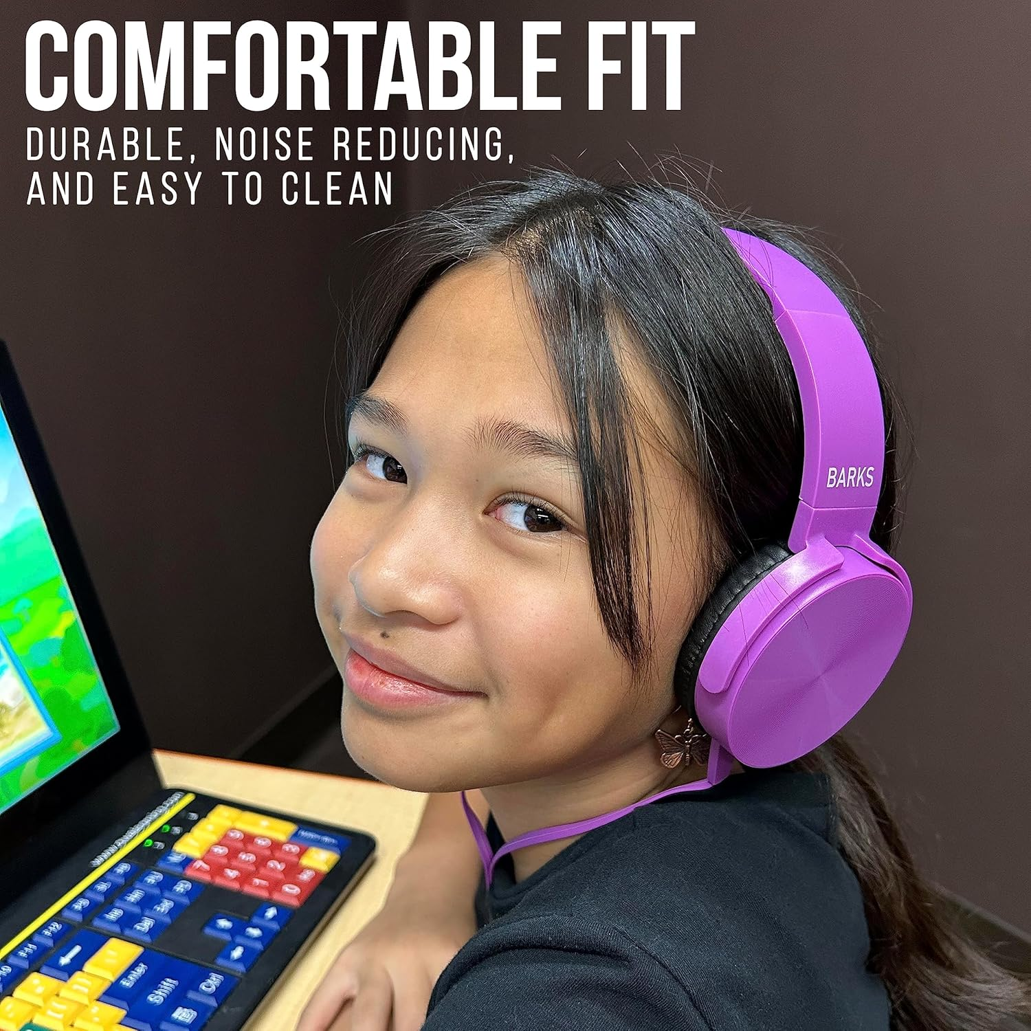 Bulk Classroom Headphones (10 Pack, Mixed Colors) - On-Ear Premium Student Bulk Headphones: Perfect for Kids K-12, Schools & Class Sets (Colorful, Durable, Noise Reducing, Comfortable, Easy-To-Clean) image number 2