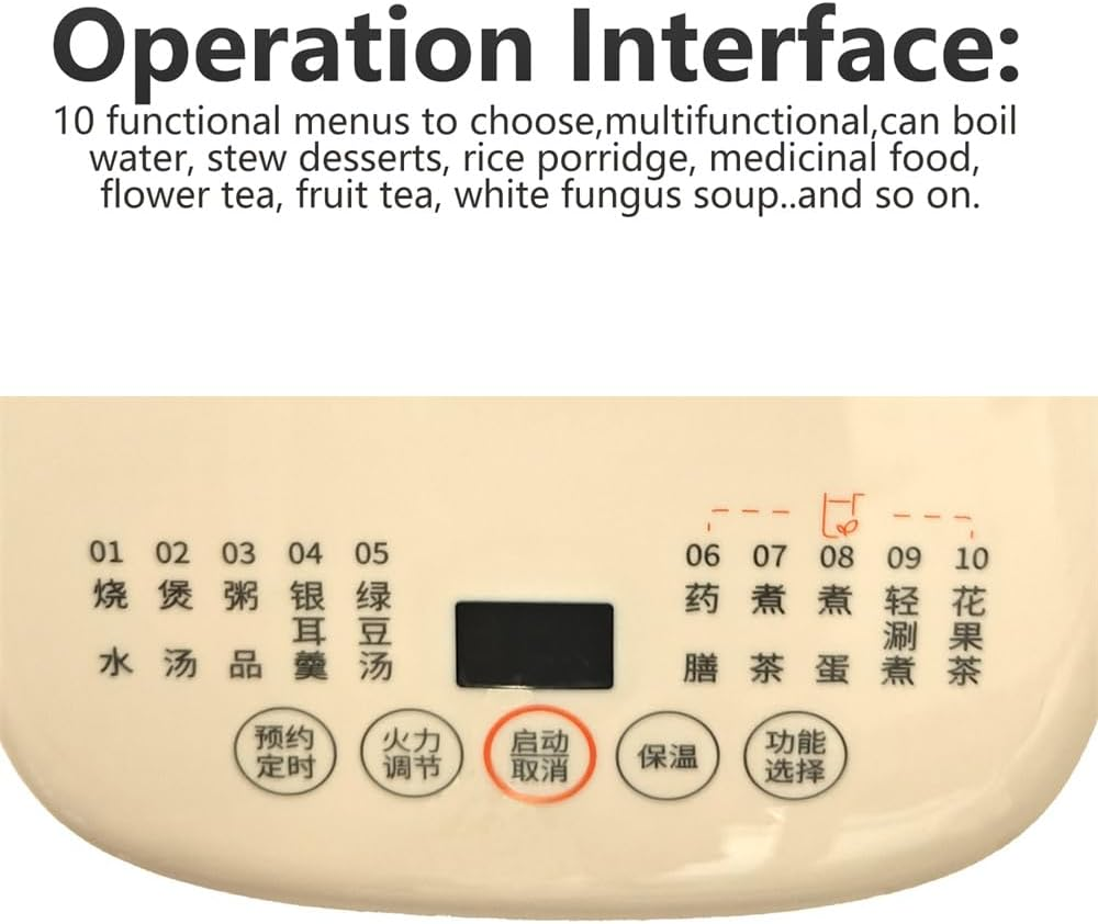 Household Electric Kettle Multifunction Health Kettle Boiling Water Cooking Flower Tea Dessert Soup 1.5L for Home Use with Tea Filter JOYOUNG-WY345 image number 2