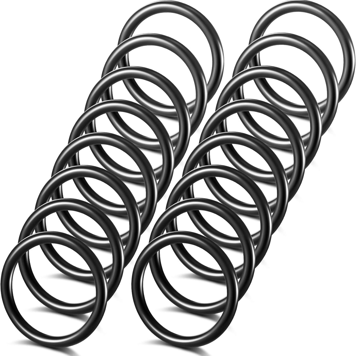 O Rings Black Bumper Fender Fasteners Washers Replacement Rubber Bands O Rings Bumper Quick Release Fasteners Washers for Car image number 3