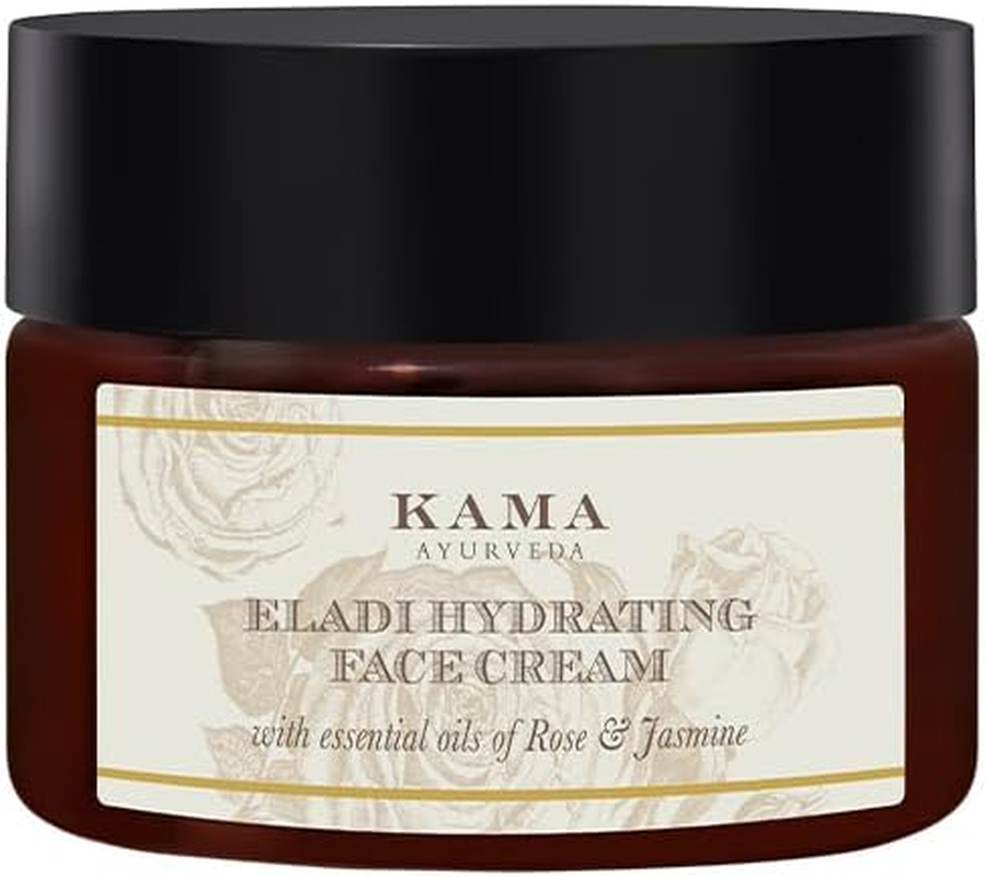 Kama Ayurveda Eladi Hydrating Ayurvedic Face Cream with Pure Essential Oils of Rose and Jasmine, 50G