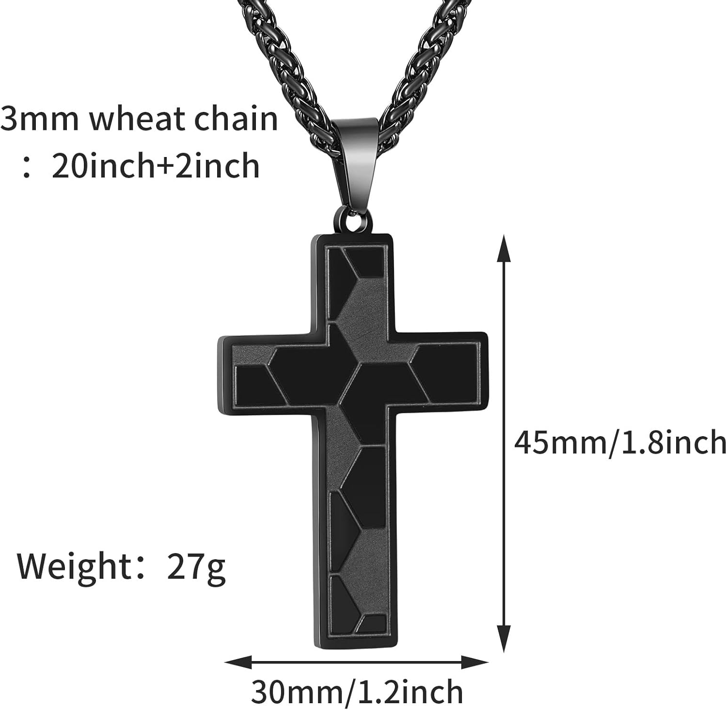 GLITTO Soccer Cross Necklace for Boys Men Stainless Steel Bible Verse Pendant with 20+2Inch Chain First Communion Baptism Religious Sports Jewelry Gift image number 4