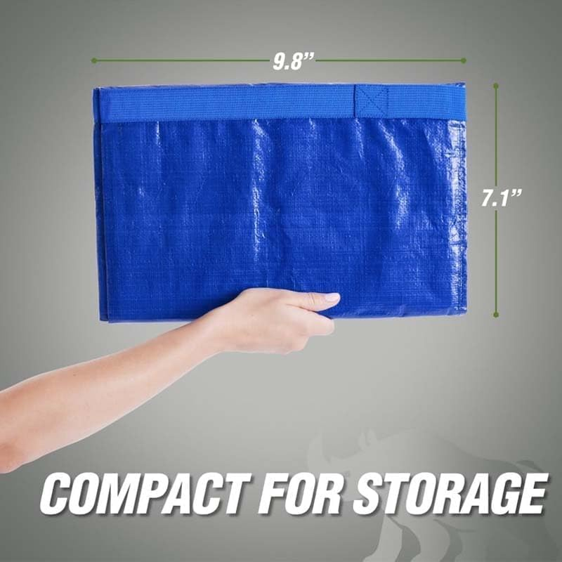 4 Pack Heavy Duty Moving Bags with Zippers and Strong Handles - Packing Bags for Moving, Storage, Travel, Camping, Space-Saving Alternative to Moving Boxes, College Essentials, Moving Supplies image number 2