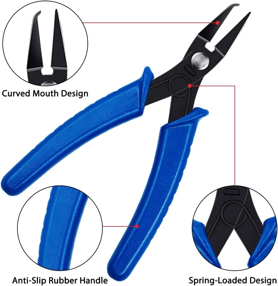 Lyflux Jewelry Pliers and Jump Ring Open/Close Tool, 2 Pieces Jump Ring Opening/Closing Rings Tool with Jump Ring Opening Pliers for Jewelry Beading Repair Making Supplies image number 6