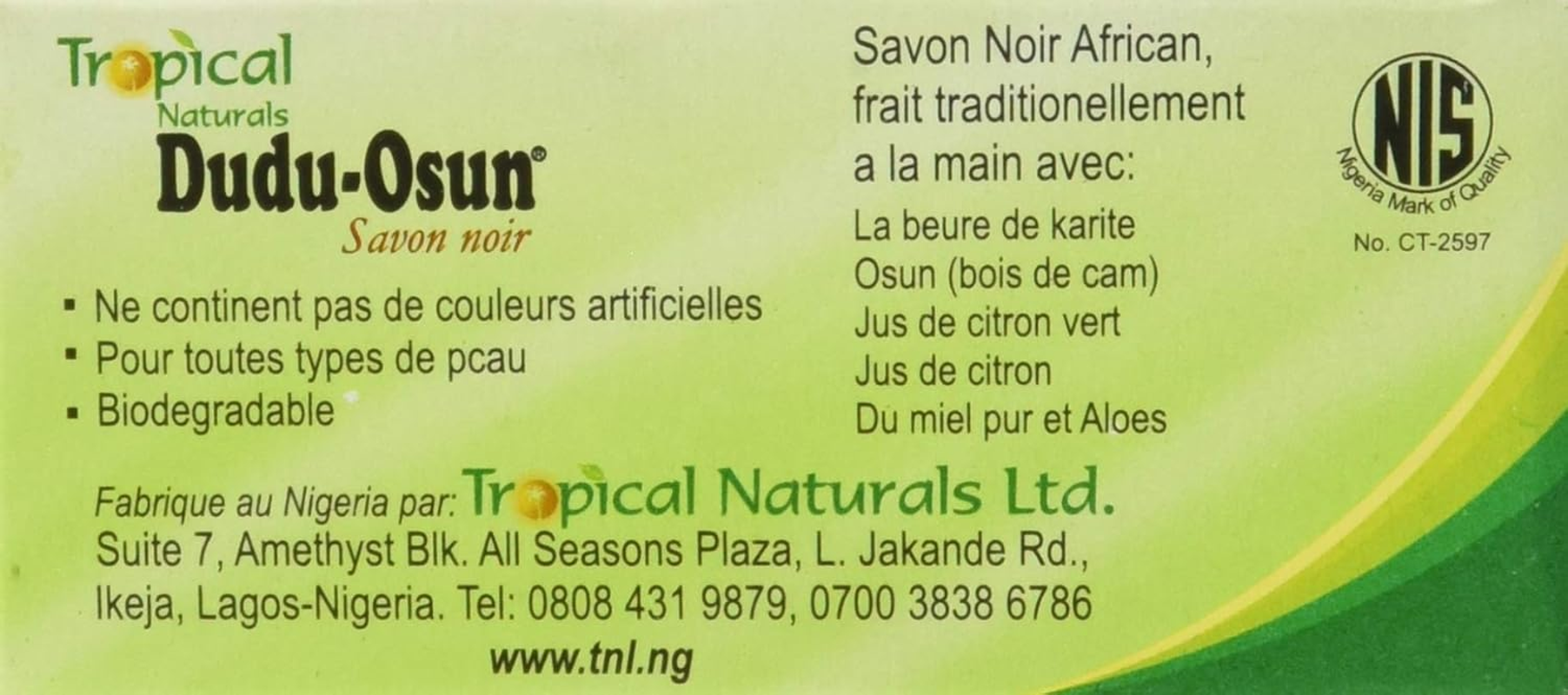Tropical Naturals 3 Pack Dudu-Osun Black Soap Pure Natural Ingredients 5 Oz. US Ship image number 2