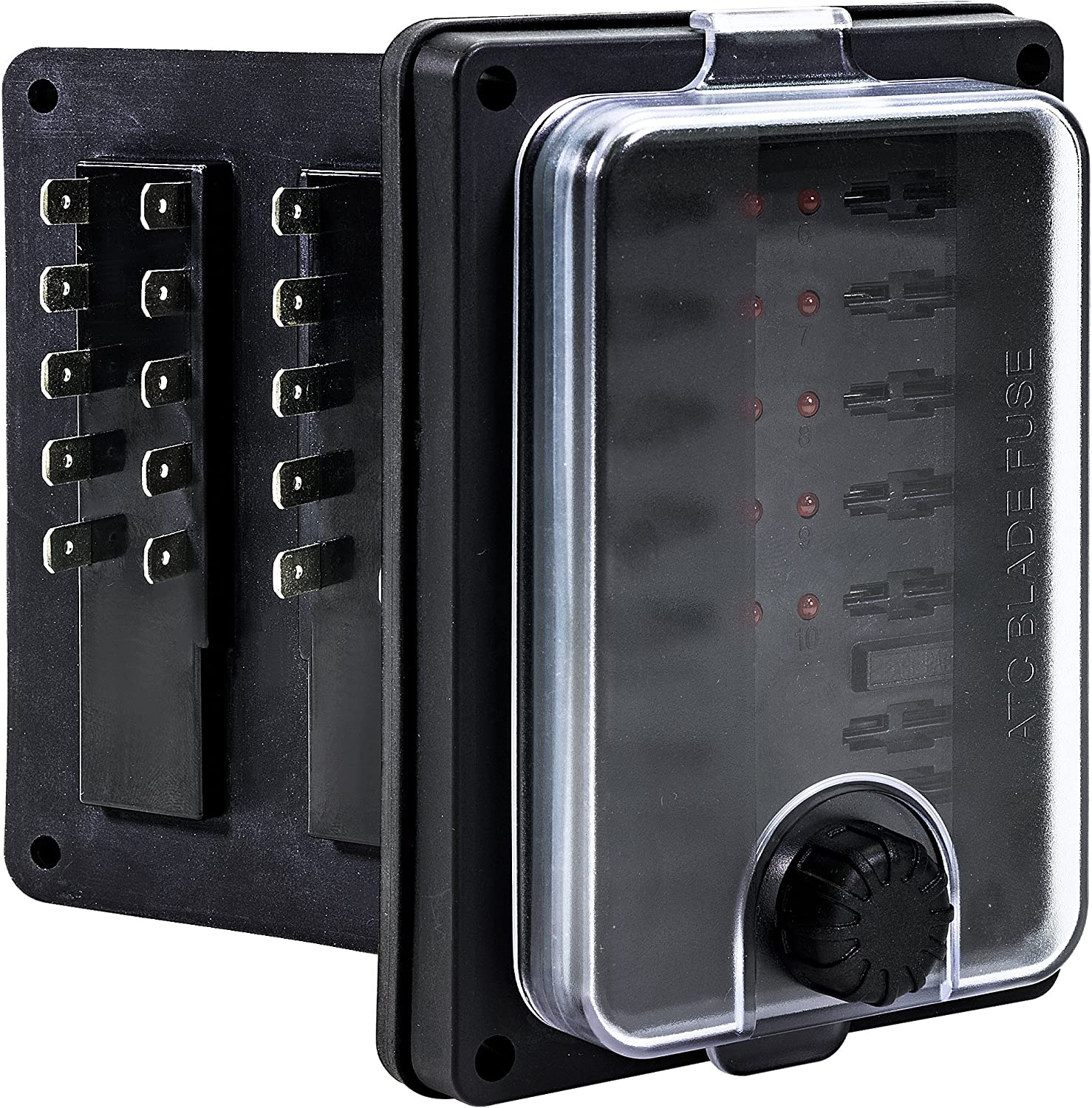 Online-Led-Store PSZACCEPS053H Waterproof (OLS IP56 LED Indicated 10Port Fuse Block Output 25A Outlet) image number 1