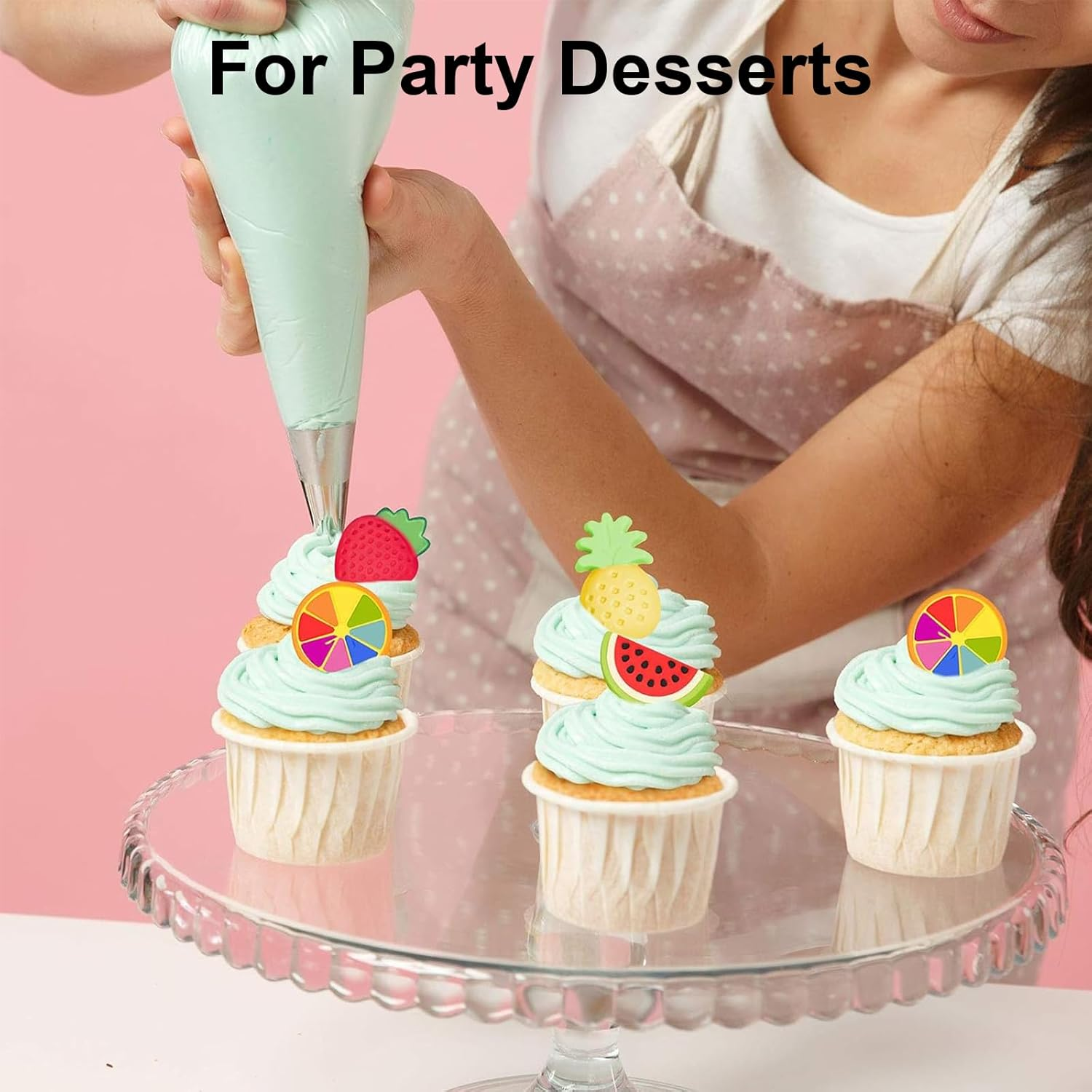 Rhoyee 3 Pack Silicone Gummy Molds &ndash; Strawberry, Watermelon & Lemon Candy Moulds | Food-Grade, Non-Stick, Flexible Silicone for Gummy Making, Chocolate, Jelly, Ice Cubes & Cake Decorations image number 4