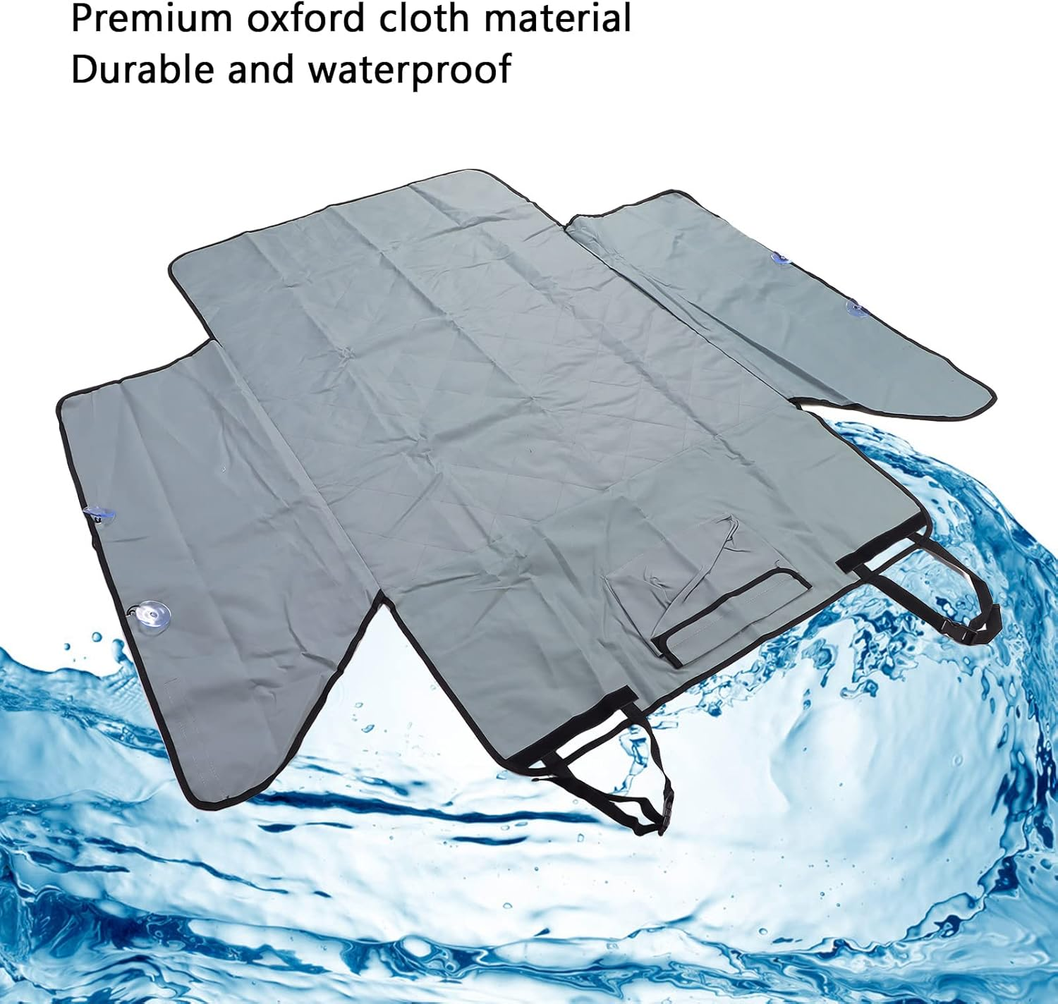 Dog Car Seat Cover, Oxford Fabric Waterproof Durable Quick Installation Pet Seat Cover, anti Slip Space Saving Dog Back Seat Cover with Side Flaps for Cars Trucks and SUV image number 3