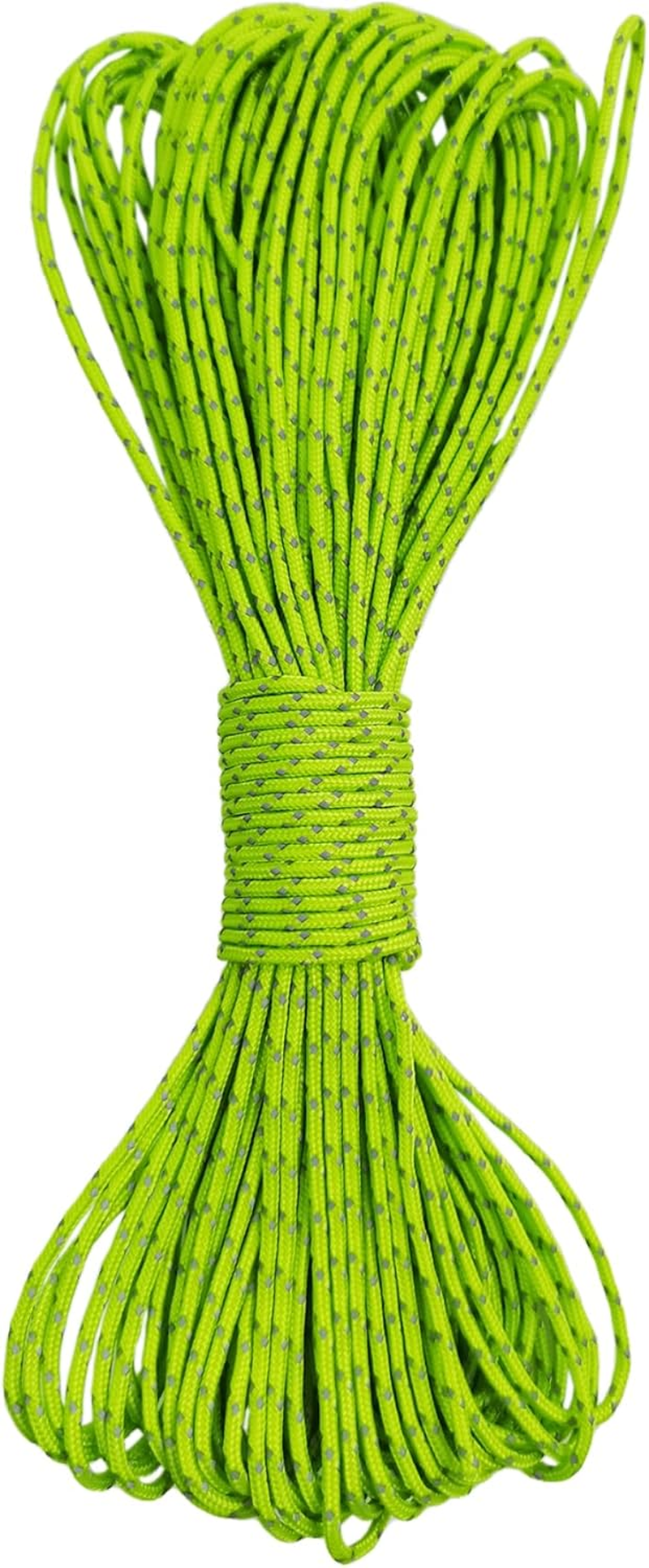 Dyneema Tent Guy Guide Reflective Green Rope - 200Kg Breaking Strain - Lengths in Meters - Suitable for Sailing, Dinghy, Yachting, Cruising, Racing, Kite Surfing - 20 Meter (Green, 2Mm) image number 1
