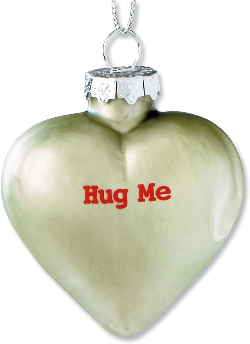 Lillian Vernon Candy Heart Glass Ornament- Blown Glass Valantines Day Hanging Ornaments, Set of 12 - Birds image number 2