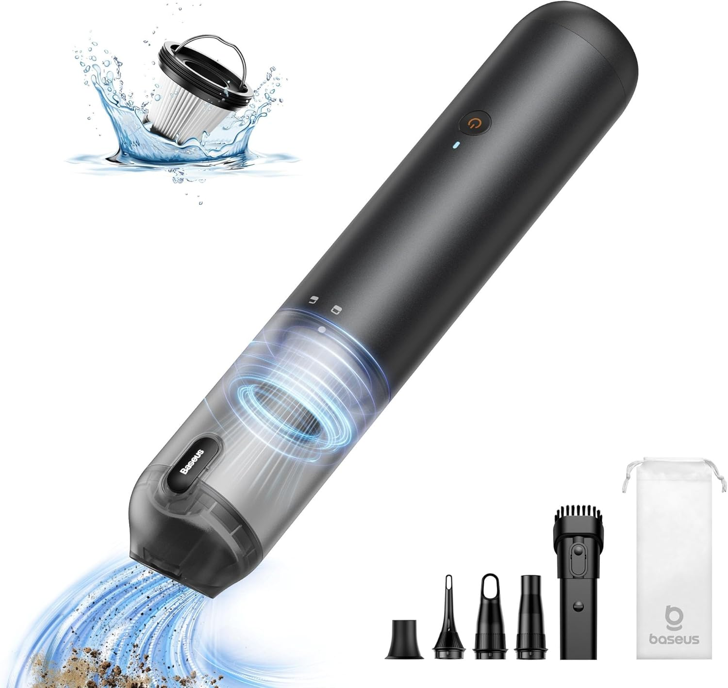 Baseus A3 Lite Car Vacuum Cleaner, Black image number 3