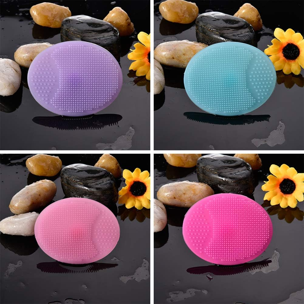 Smartopus Super Soft Silicone Face Cleaning Brush Oval Blackhead Remover Exfoliating Facial Brush
