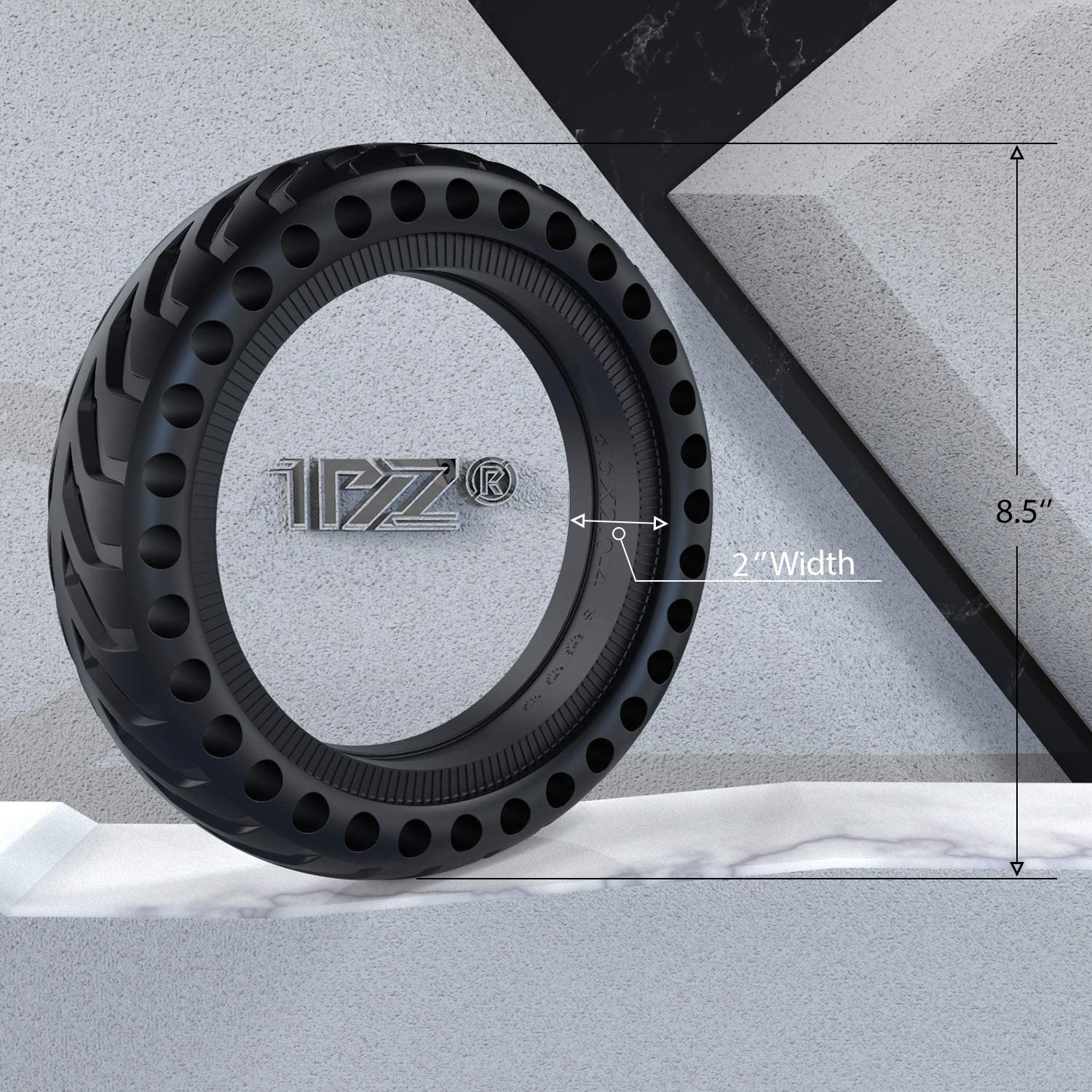 1PZ M36-X85 8.5 Inch Honeycomb Solid Tire for Xiaomi M365 / Pro, Gotrax GXL/XR, 8.5" Scooter Tire Replacement, No-Flat Airless Rubber Tire, Easy Installation image number 3