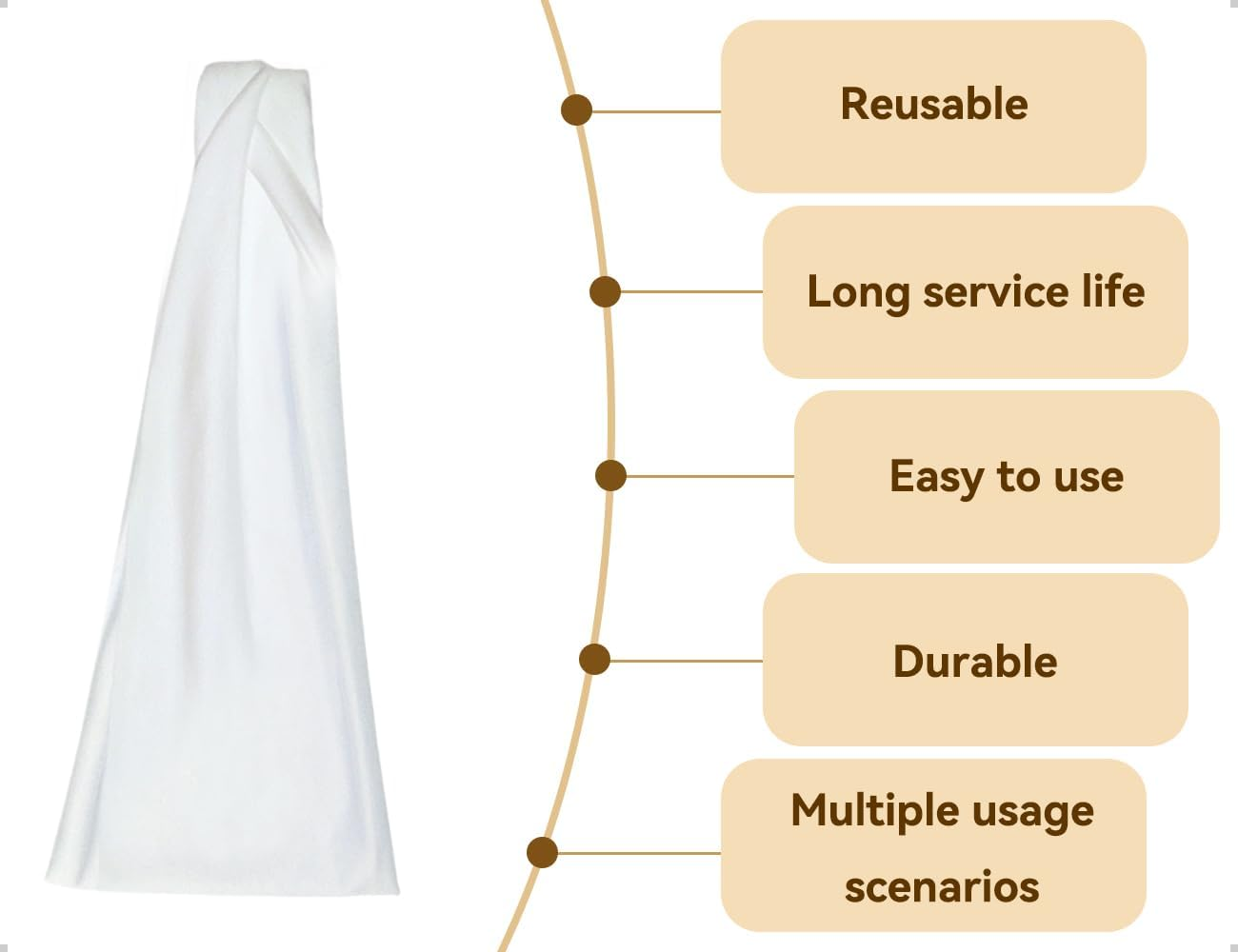 Emezddo Hair Band, Non-Slip Elastic Wide Soft Headband, Used for Sports, Gym, Running, Exercise, Gym, Basketball, Cycling (White) image number 6