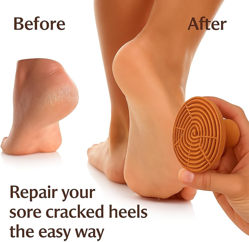 Feriha Natural Moroccan Pumice Stone &ndash; Handcrafted Terracotta Foot Scrubber for Exfoliation image number 6