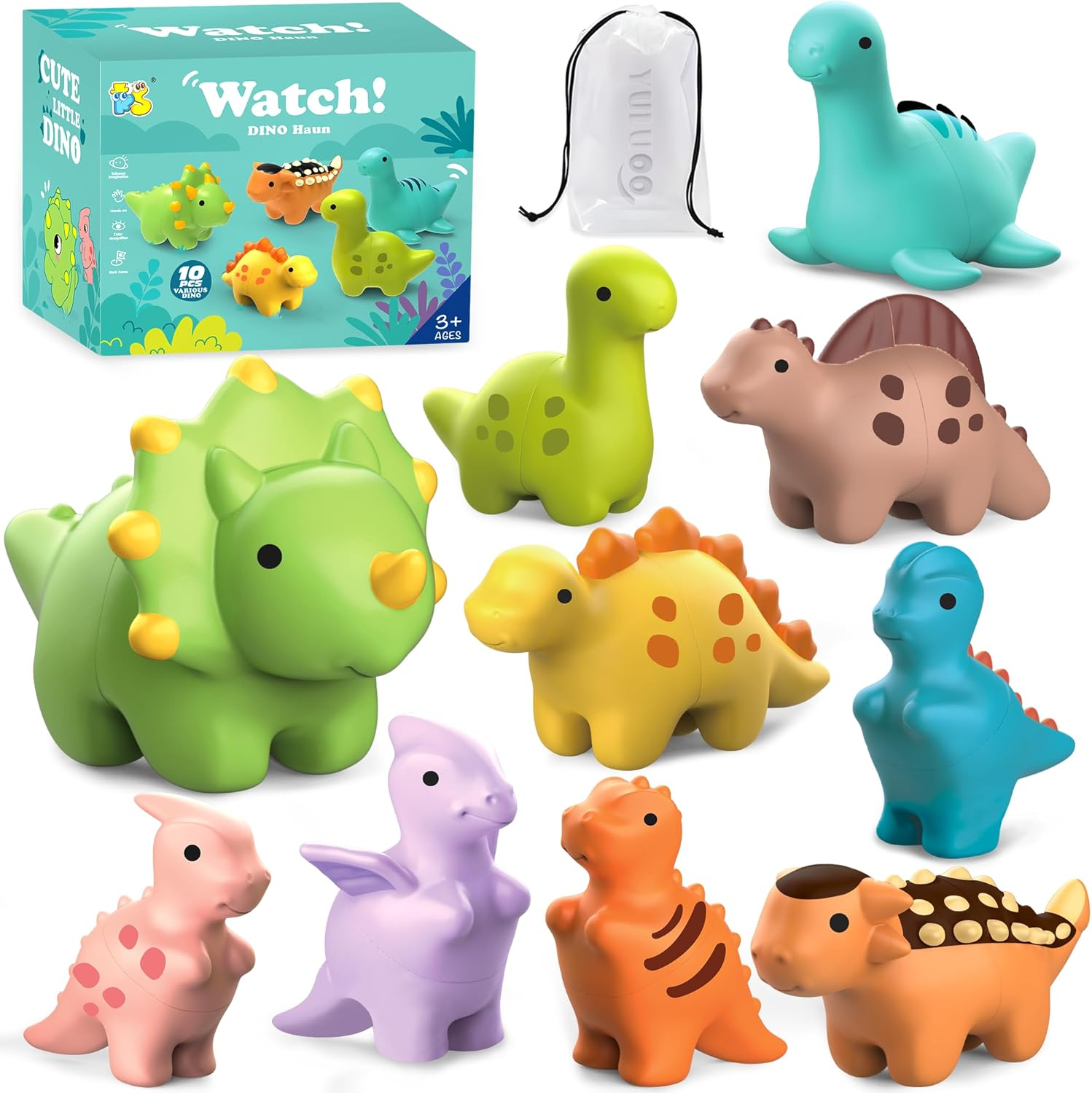 Animal Learning Toys Set for Toddlers 3 4 5 Year Old,10Pcs Montessori Matching Fine Motor Toy with Different Animal Figures, Christmas Birthday Toys for Baby Boys & Girls 4 5 6 7 8 Years Old image number 1