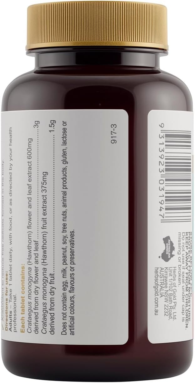 Herbs of Gold Hawthorn 4500 60 Tablets, 60 Count image number 2