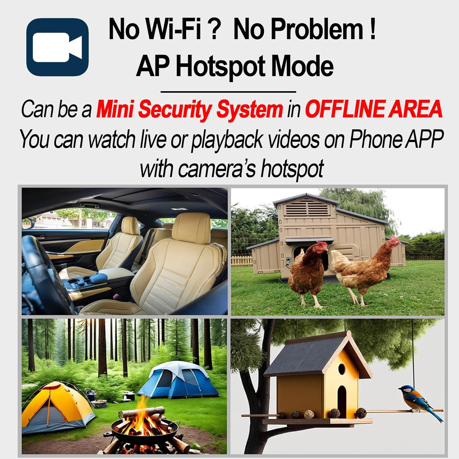 Rettru A2 2K Magnetic Wireless Security Camera with 64GB SD Card,100-Days Battery Life,Colour Night Vision,Motion Detection,Cloud Storage,Works with Wi-Fi/Offline Mode, for Indoor Use image number 5