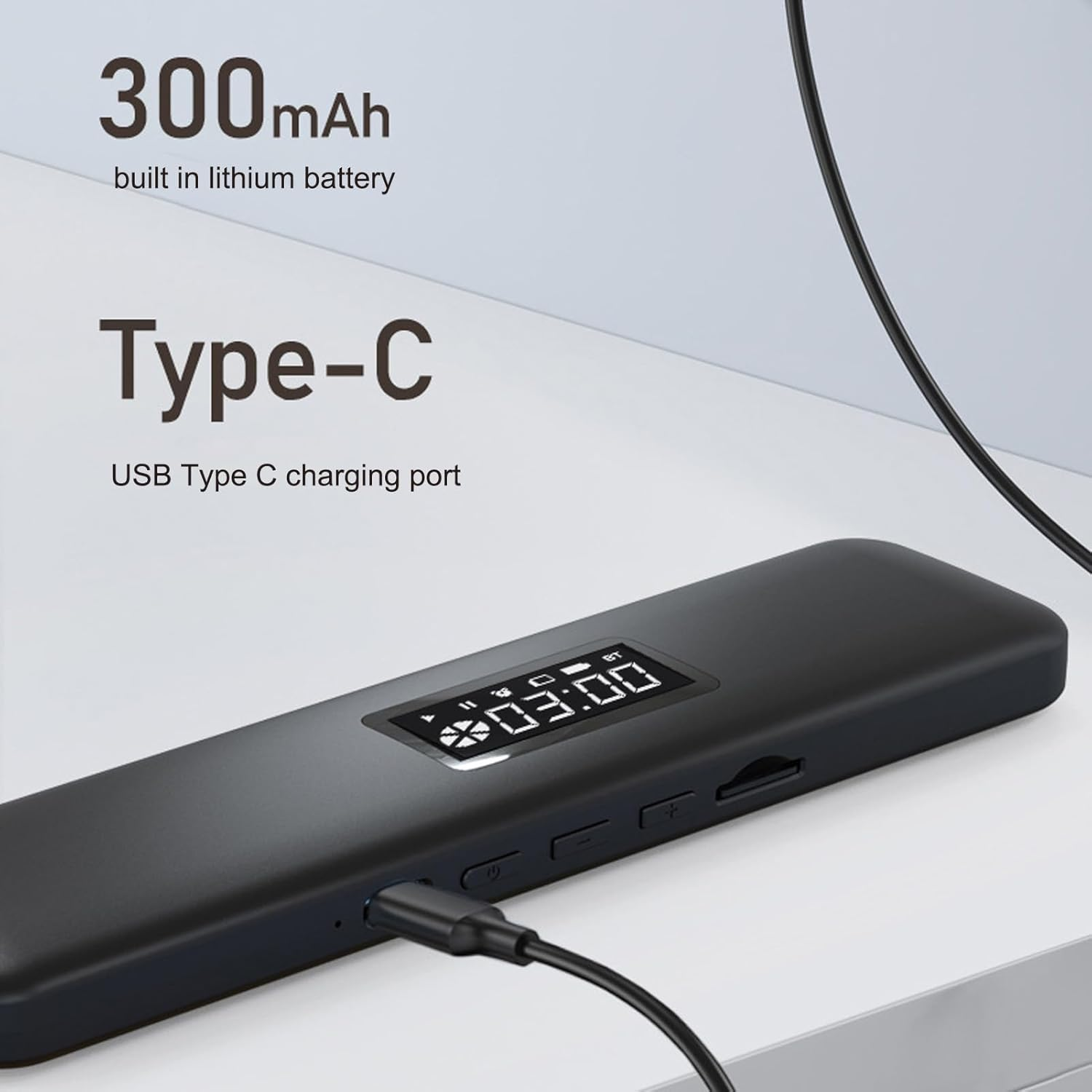 Pillow Speaker, Bone Conduction Wireless Bluetooth Music Sleep Speaker, Sleep Aid Speaker with 300Mah Battery, Supports Memory Card Playback, Timing Function (Black) - Blue image number 3