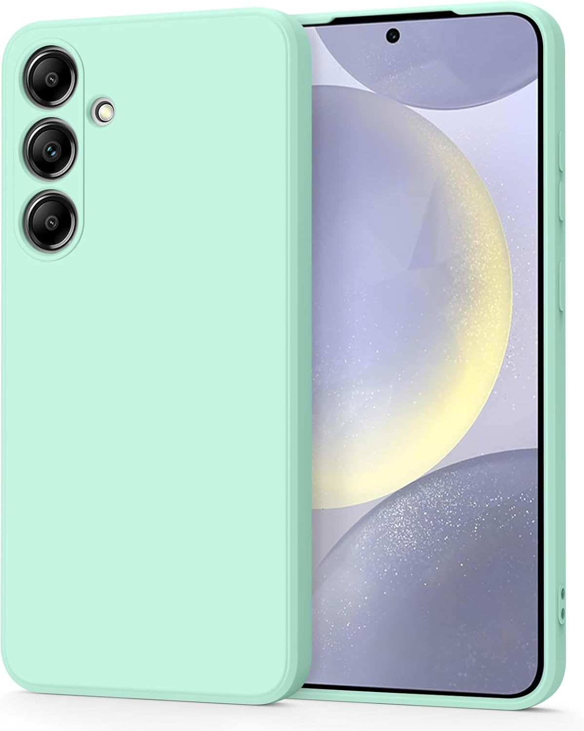 Silicone Case for Samsung Galaxy S24 Case(2024 Release), Silky-Soft Touch Gel Rubber Cover, Full Protective Case Shockproof Liquid Bumper Cover for Samsung S24 Case 6.1 Inch