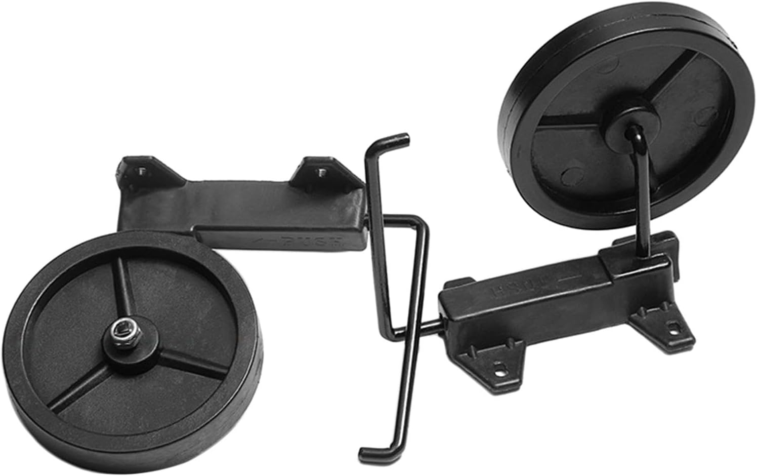 TTETTZ 2Pcs Luggage Suitcase Wheels Luggage Wheels Black Durable Repair Folding Caster Wheels for Luggage Box Travelling Bag Parts image number 2