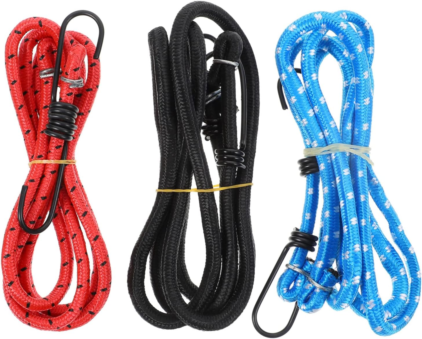 Gogogmee 3Pcs High Strength Luggage Rack Telescopic Rope Retractable Ratchet Straps for Secure Cargo Binding image number 5