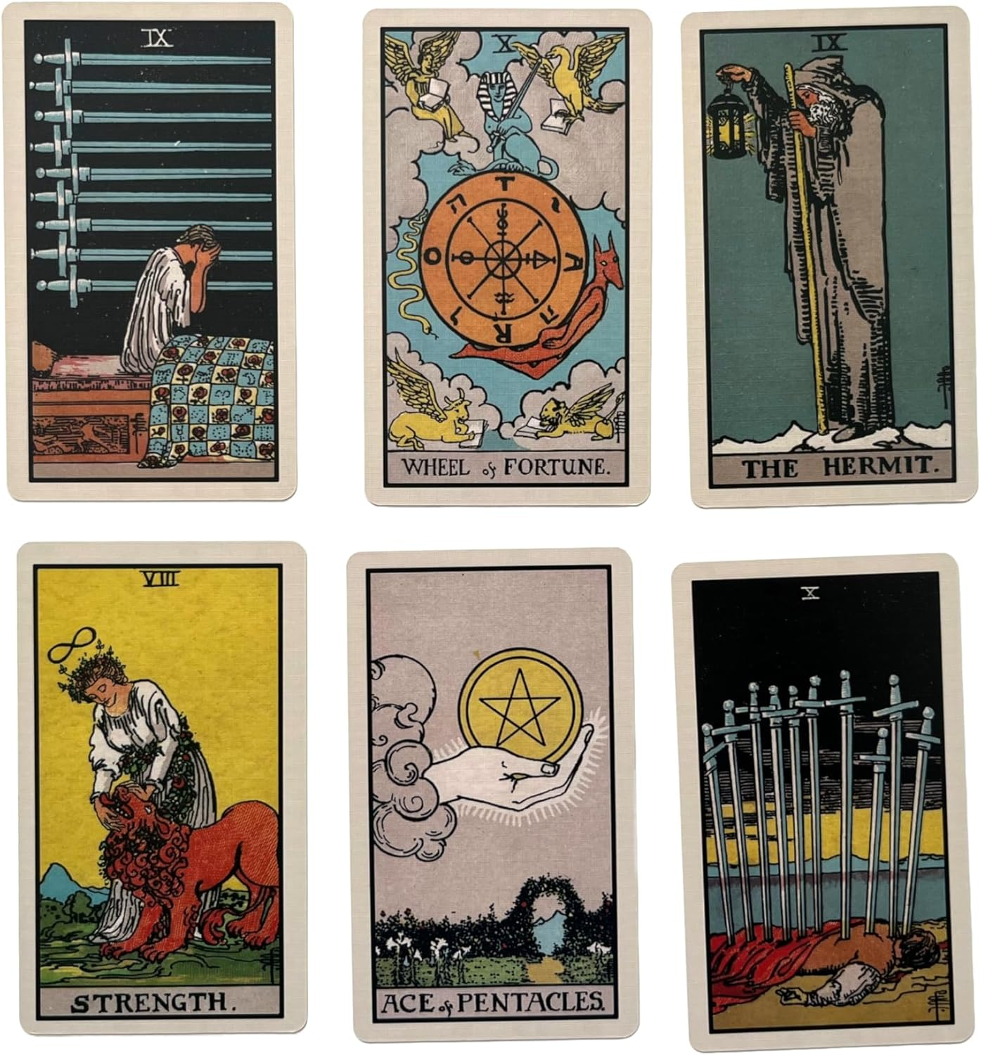Classic 1909 Tarot Deck & 88 Page Guide | Made in USA image number 3