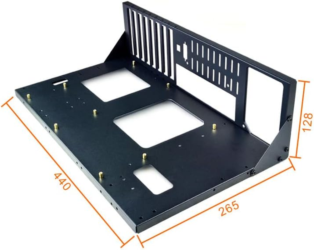 ALAMENGDA DIY Gaming Computer Case, ATX Open Chassis Case Rack for ATX/M-ATX/ITX Motherboards,Widely Body Heat Dissipation Design, SSD Motherboards Accessories image number 2
