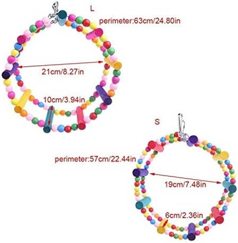 Pet Toys Parrot Bird Arch Climbing Swing Wheel Ring Toy, Size:Diameter 22Cm Pet Toys