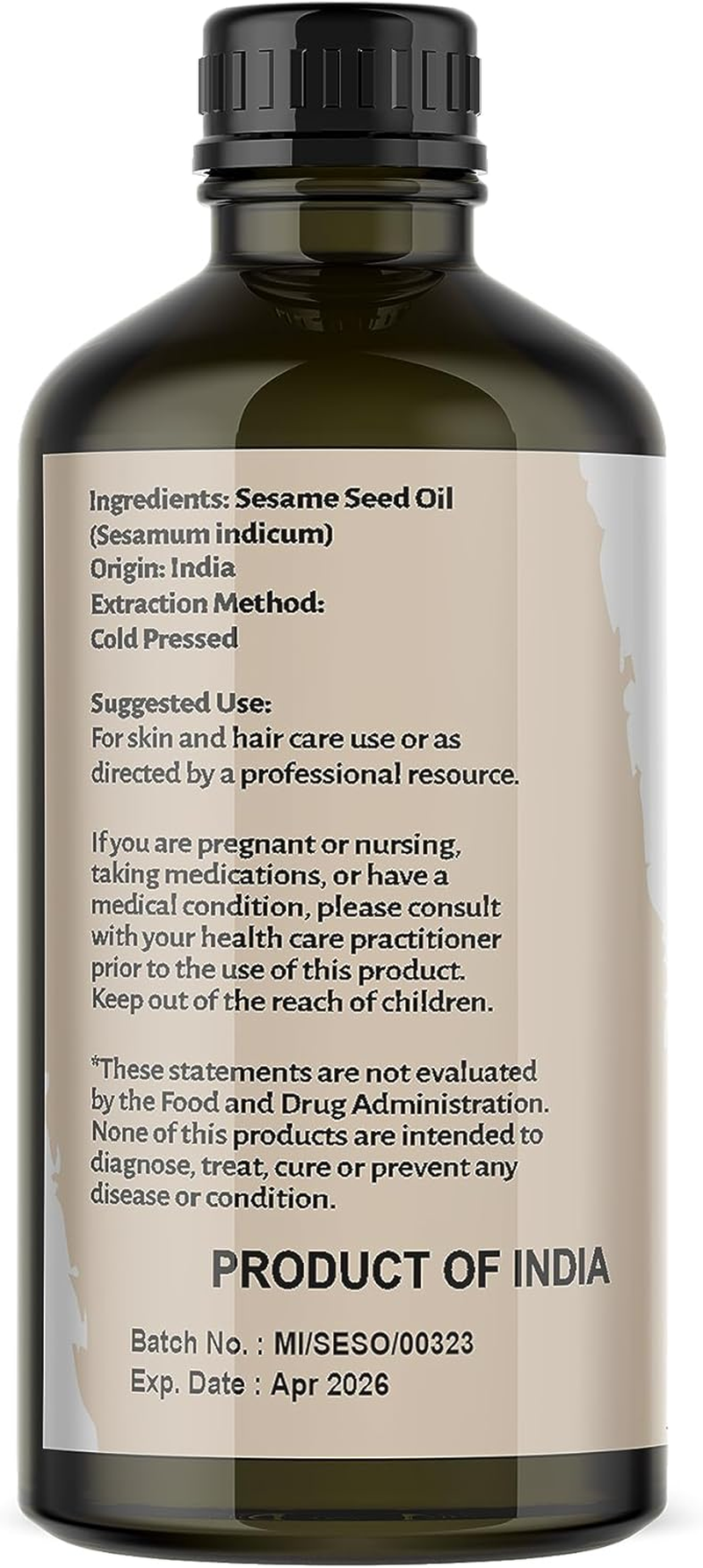Nature'S Basket Cold Pressed Sesame Oil Ancient, Nutritive & Versatile Wellness Oil (100Ml)