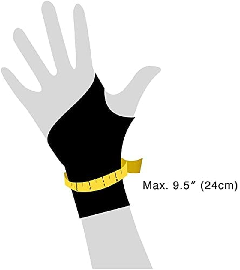 Bracoo Wrist Brace, Wrist Support for Tendonitis, Arthritis, Sprains, Pain Relief, Gym, Sport, 1 Pack Breathable Neoprene Hand Brace Fits Right Left Hand, WS10, Black