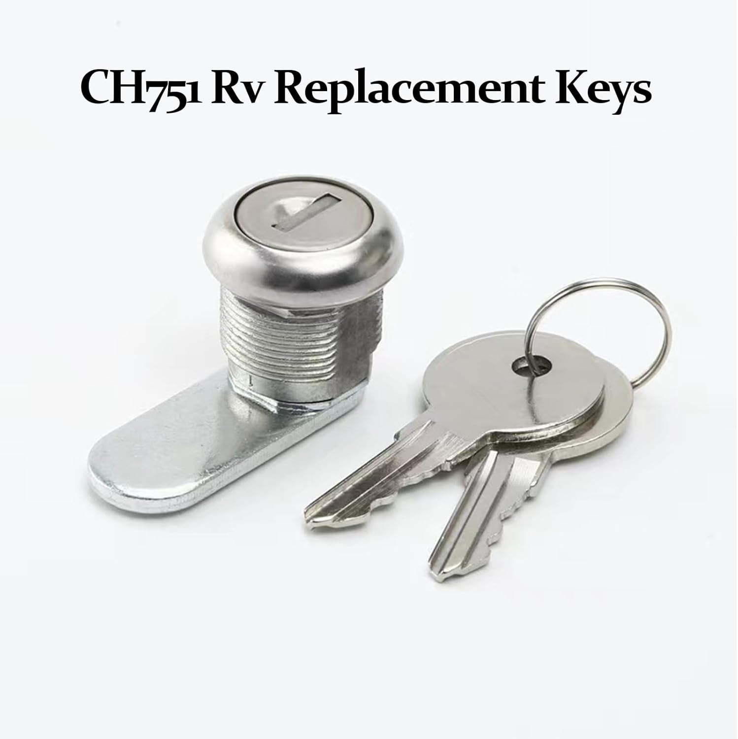 CH751 RV Keys for RV Campers Cabinets Push Locks, Spare Keys Suitable for Camper Door Lock T-Handles Shells Tool Boxes (5 Pack) image number 2