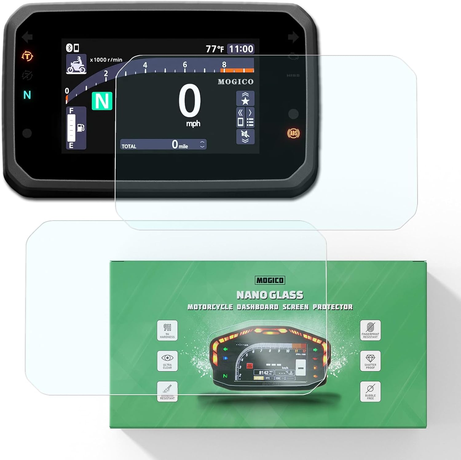 Motorcycle Accessories Nano Glass Dashboard Screen Protector for Honda 2025+ ADV350, CMX1100 Rebel 1100, Forza 125/350/750, PCX125, XL750 Transalp, X-ADV 750 (2X Ultra Clear) image number 6