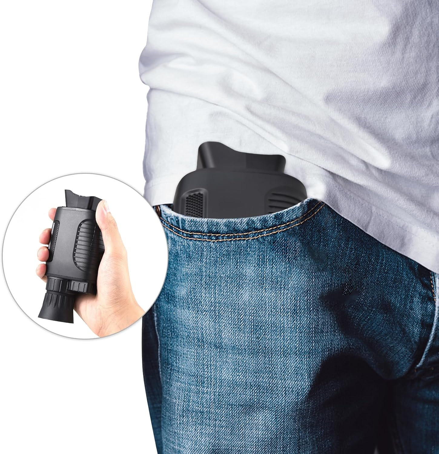 MEFESE Digital Night Vision Monocular 24MP 1080P Infrared Night Vision Goggles for Camping Traveling image number 4