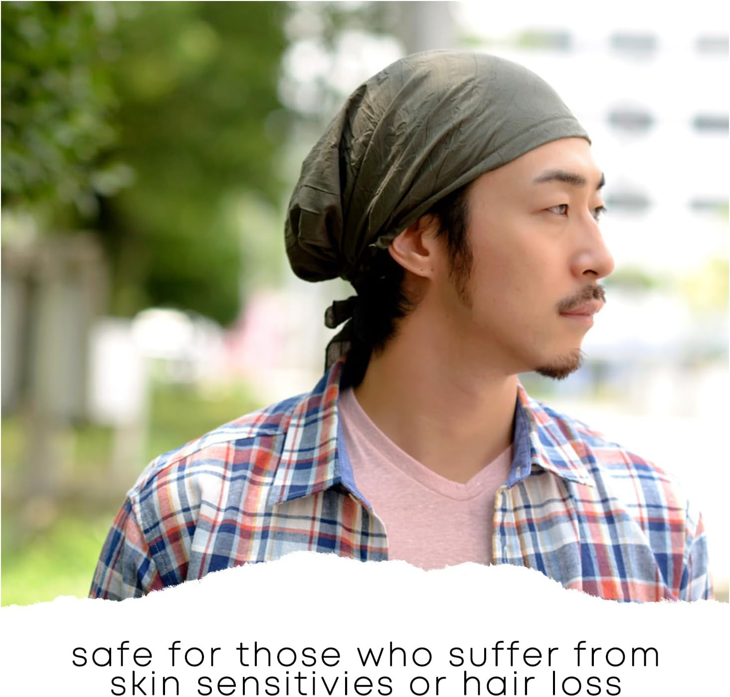 CHARM Pirate Bandana Head Scarf - Balding Hair Cap Headwrap Hat Chemo image number 2