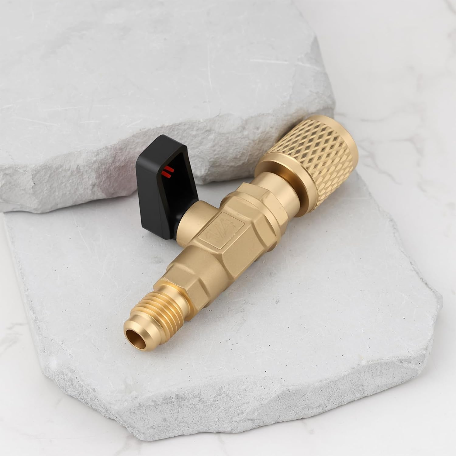 SING F LTD 1X Refrigerant Safety Valve 1/4 Acme F to 5/16 SAE M Right-Hand Thread for R32 Air Conditioning Refrigeration image number 4