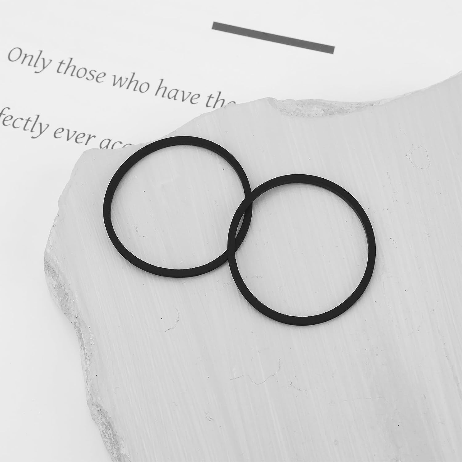 SING F LTD 10PCS Square Cassette Tape Machine Belt Diameter 25Mm Wire Diameter 1.2Mm Circumference 78Mm for Recorder Walkman Repeater DVD Drive image number 4