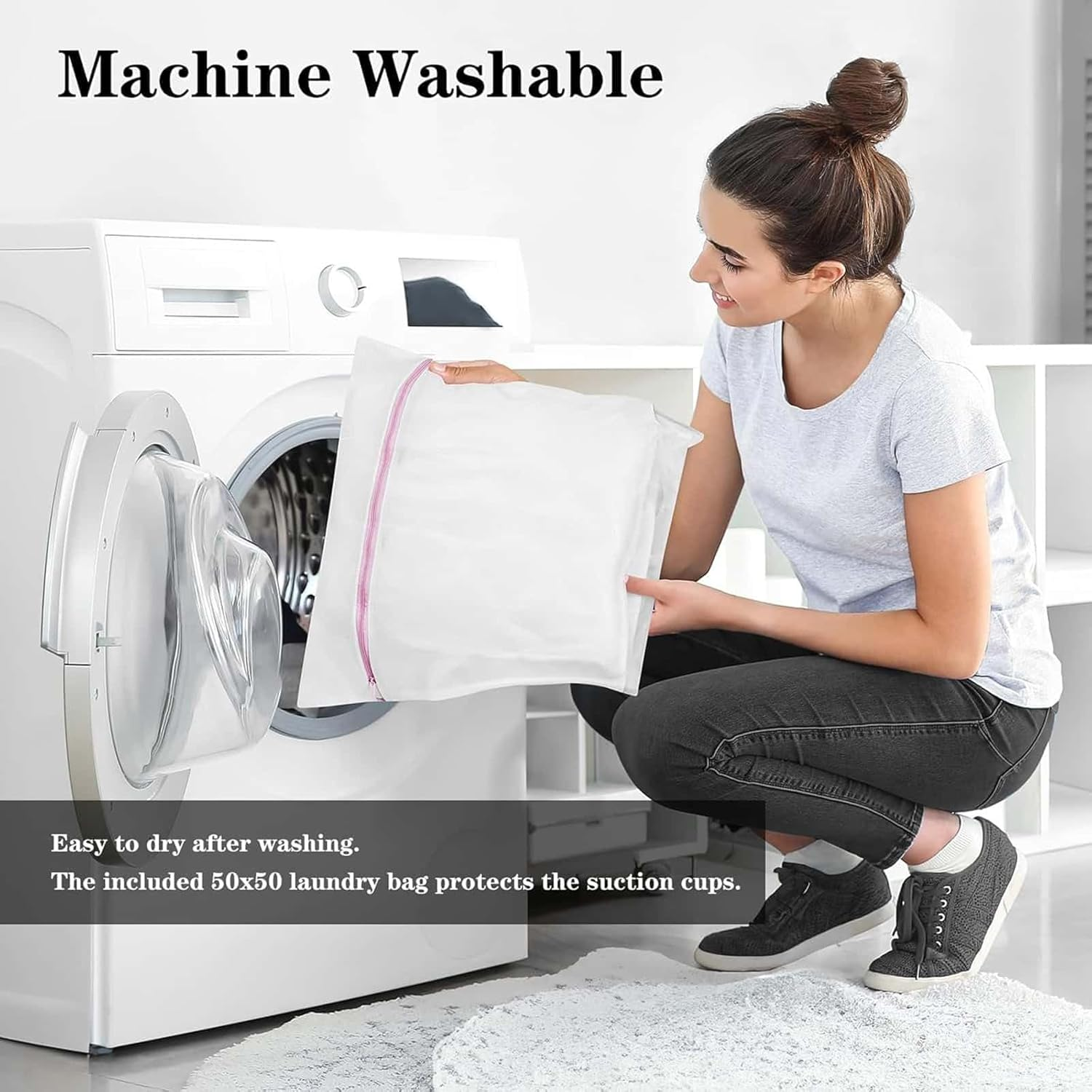 Full Body Bath Pillow with Laundry Bag, Waterproof Bath Pillows for Head and Neck and Back Bathtub Pillows Bath Neck Pillow Bath Cushion Luxury Bath Pillow Gifts Bath Accessories for Women image number 2