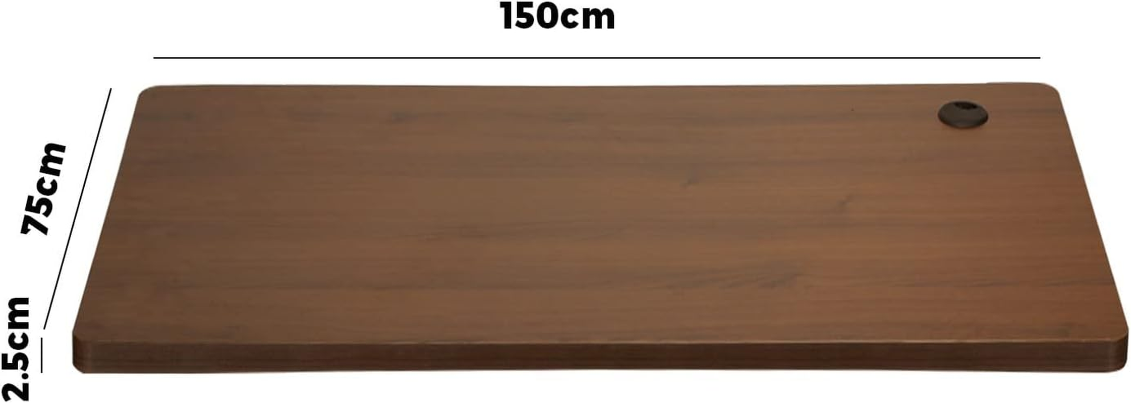 OIKITURE Standing Desk Top Adjustable Tabletop Sit Stand Desk Top Walnut image number 5