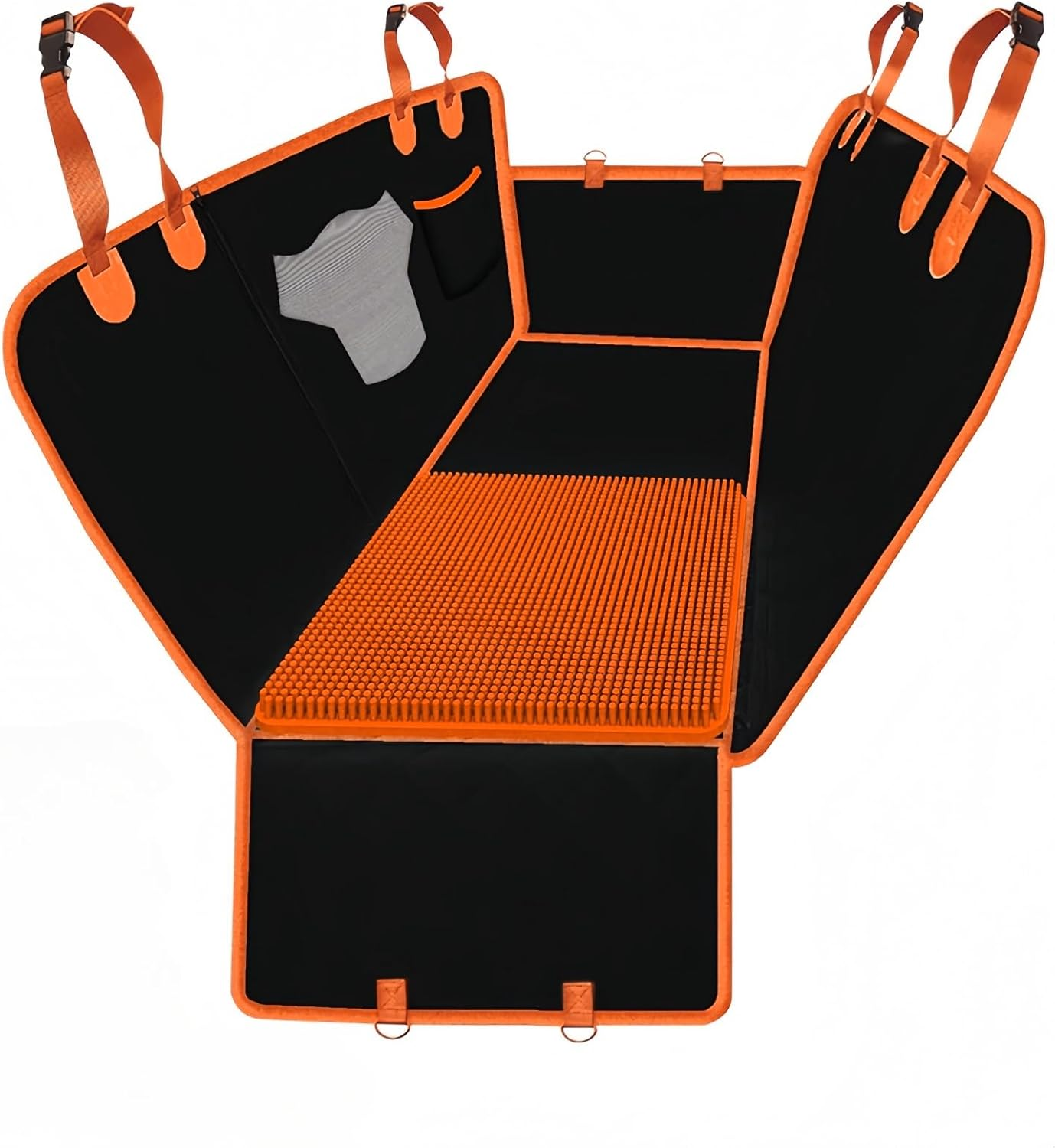 Dog Car Seat Cover &ndash; Dog Travel Car Accessories Interior | Upgraded Anti-Penetration - Waterproof Material | Universal Fit for Suvs, Trucks & Cars | Durable, Easy to Clean image number 1