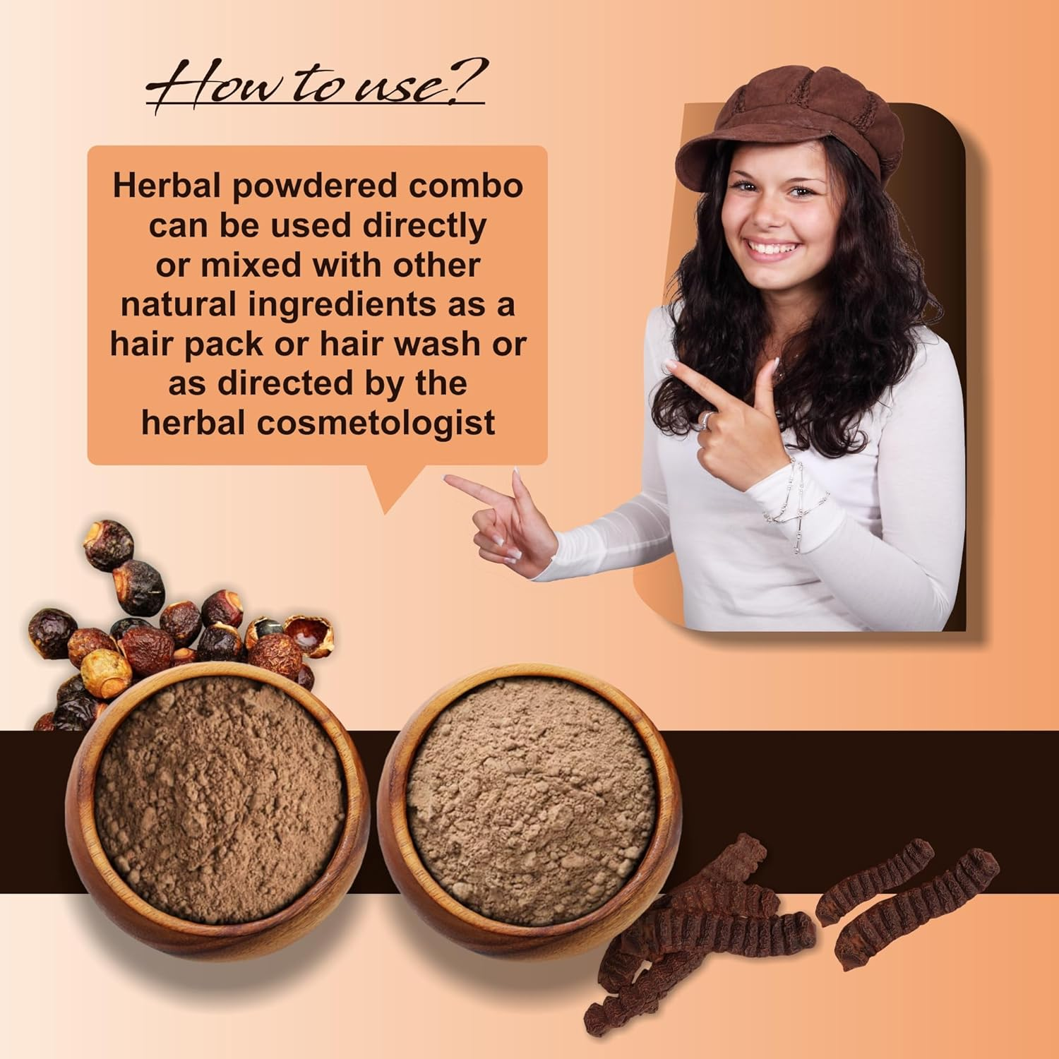 IYUSH Herbal Ayurveda Reetha Powder and Shikakai Powder for Hair Growth &ndash; 200Gm | Hair Mask for Dry and Frizzy Hair | Hair Volume Powder | Herbal Hair Wash Powder | Hair Powder | 100Gm Each