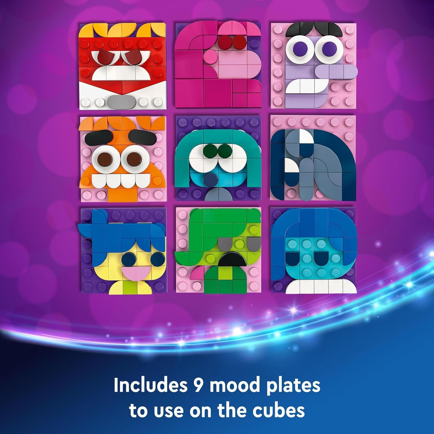 LEGO&reg; ǀ Disney Pixar inside Out 2 Mood Cubes (394 Pcs) Kids&rsquo; Building Kit from the Film, Fun Fantasy Buildable Toy to Share Emotions like Joy or Anxiety for Movie Fans, Girls and Boys 43248 image number 6