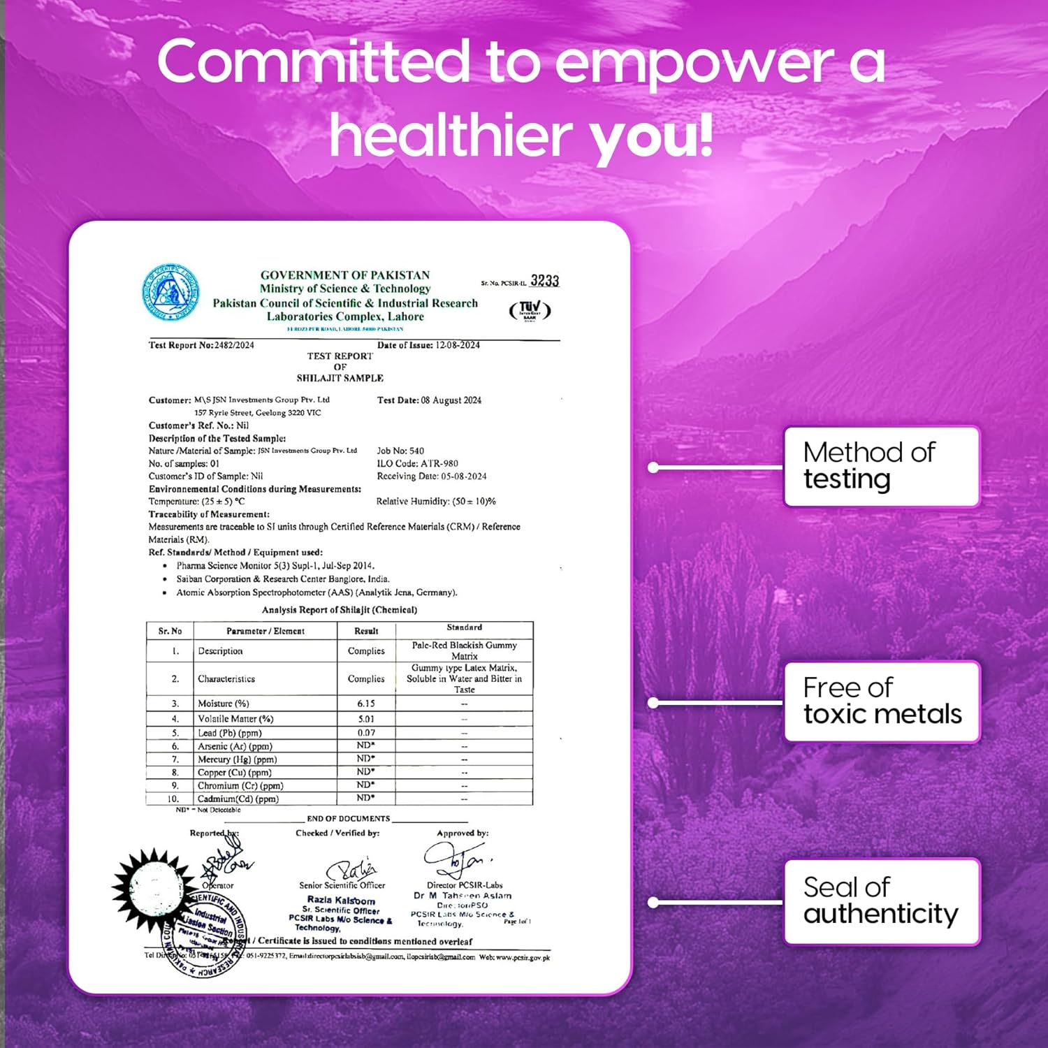 15000Mg Himalayan Shilajit Gummies | Lab Tested | Rich in Fulvic Acid & 85+ Trace Minerals | Vegan Organic Product for Daily Energy & Wellness | 60 Gummies Elderberry Flavour image number 3