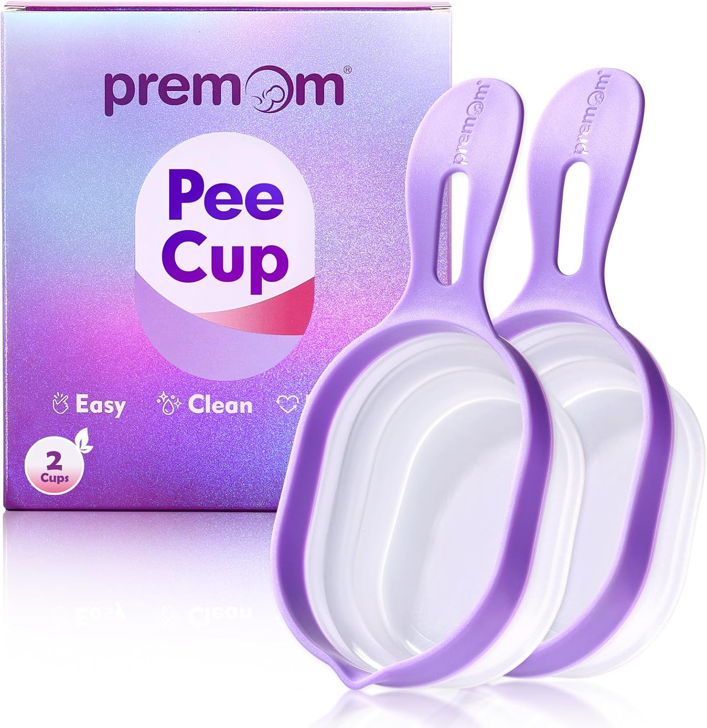 Premom 2 Urine Cups for Ovulation & Pregnancy Tests: Reusable & Collapsible Pee Cups for Home Fertility Testing | Easy to Use & Clean - Essential Kit for Women with Urine Sample Detection image number 3