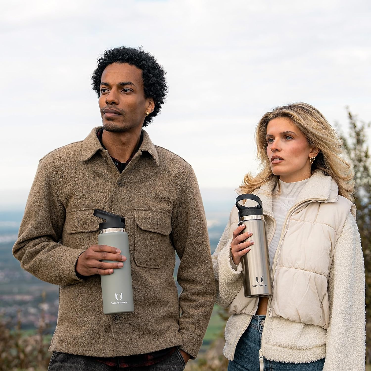 Super Sparrow Children'S Water Bottle, 500 Ml, Wide Opening Swivelsip Thermos Flask, Bpa-Free Thermos Flask, Ergonomic Drinking Bottles, Straw for Sports, Travel, School, Outdoor image number 6