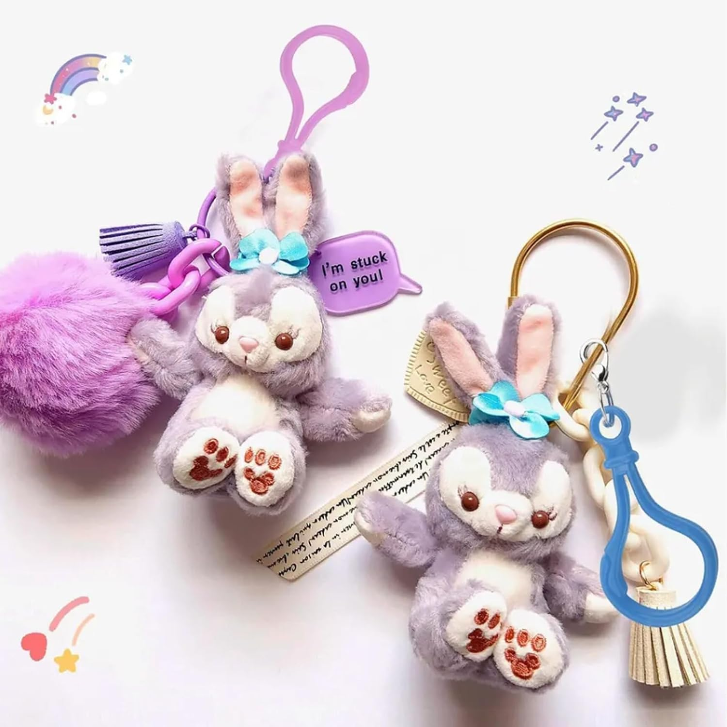 Lobster Clasp, 100 Pcs Multicolor Plastic Lobster Clasp Keychain Clips Lobster Claw for Keychain, DIY Handmade, Art Craft, Project image number 4