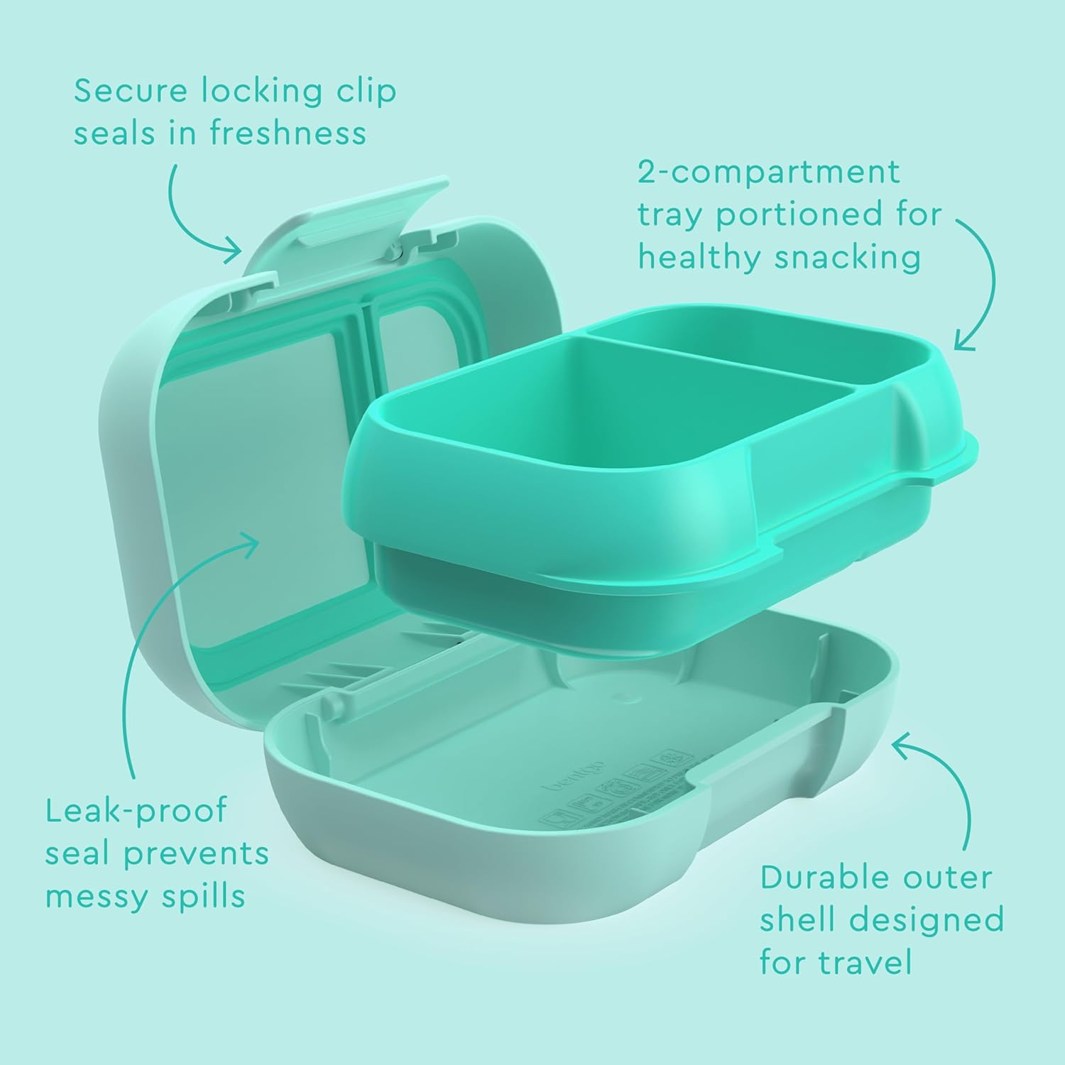 Bentgo Kids Snack Container - Aqua image number 1