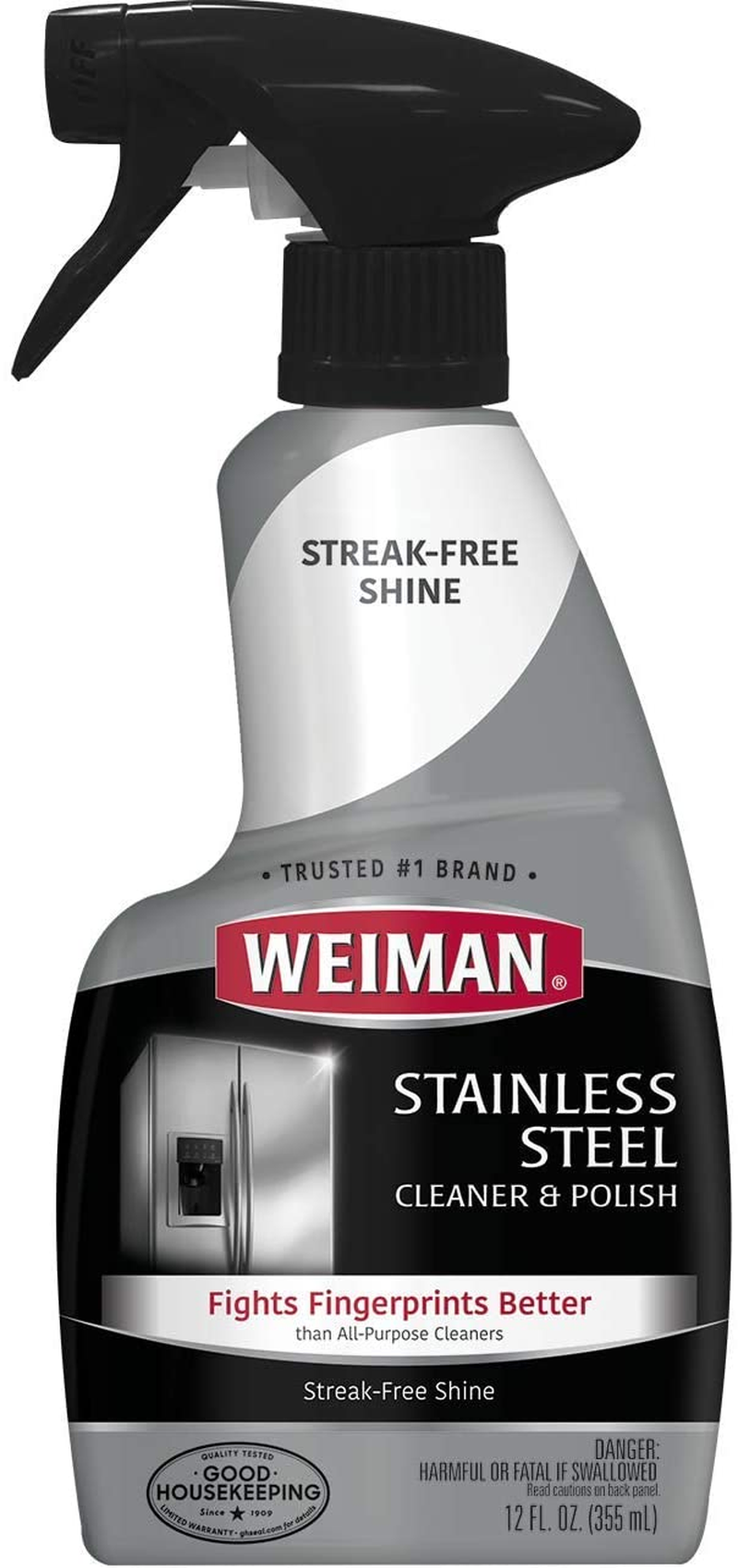 Weiman Stainless Steel Cleaner & Polish, 12 Fl Oz image number 1