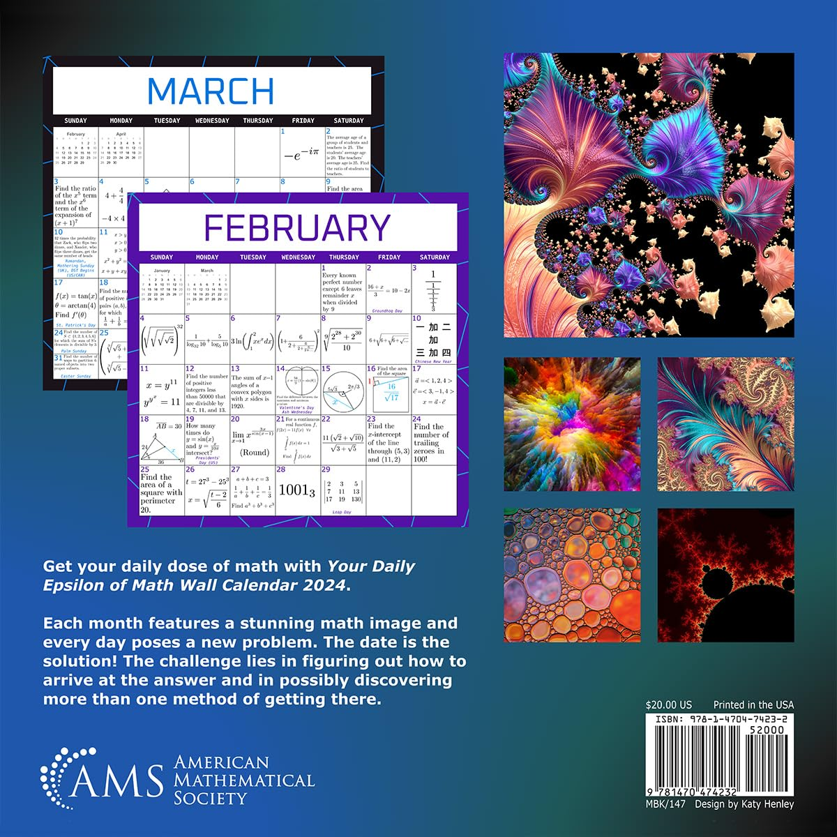 Your Daily Epsilon of Math Wall Calendar 2024: 147 image number 5